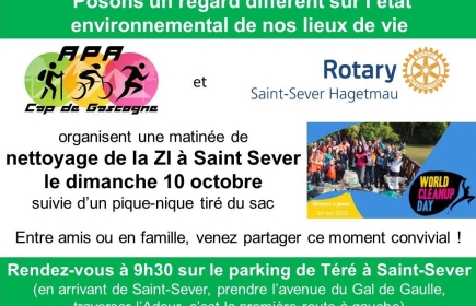 Opération de nettoyage de la ZI de Saint-Sever le dimanche 10 octobre